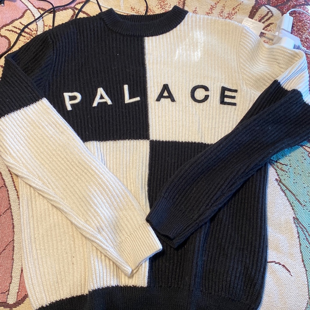 palace color block sweater ss19